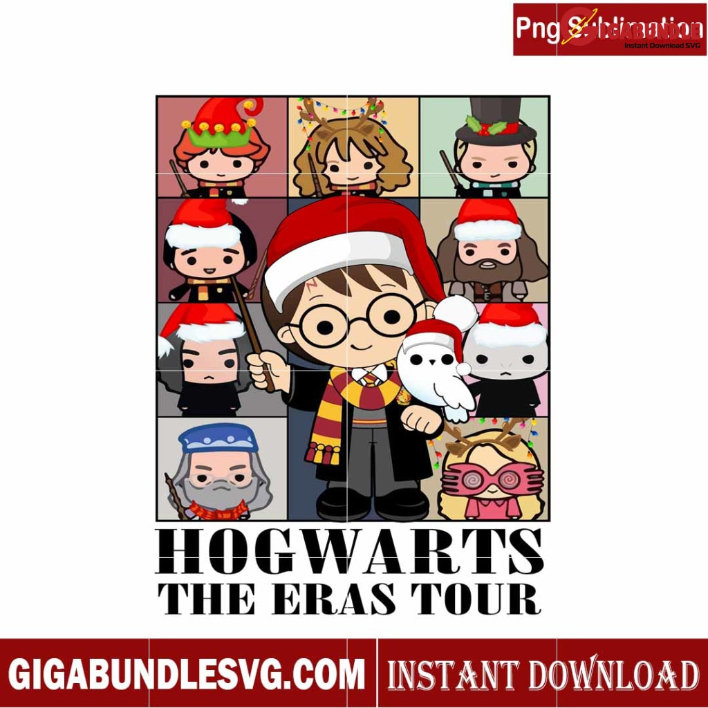 Hogwart The Eras Tour Cartoon Christmas PNG