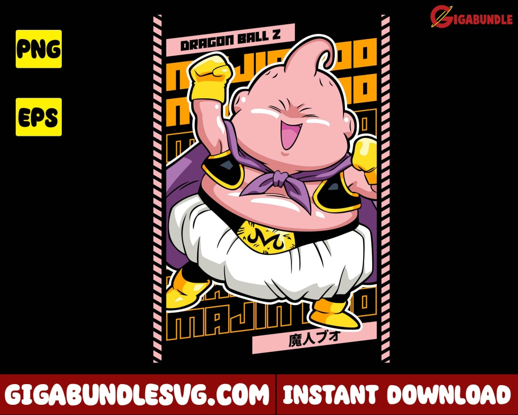 Chibi Majin Buu Png, Majin Buu Png, Dragon Ball Z Png, Anime Png - Ins –  Gigabundlesvg