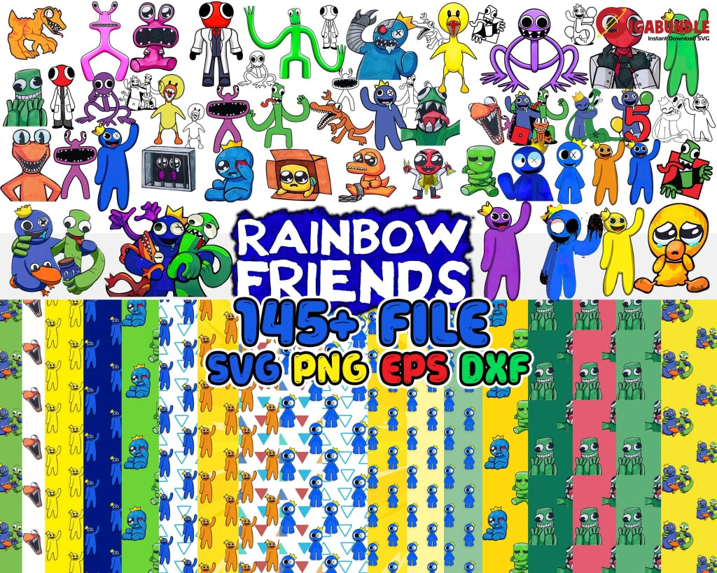 Vetor de Rainbow friends Green. New Roblox Character. do Stock