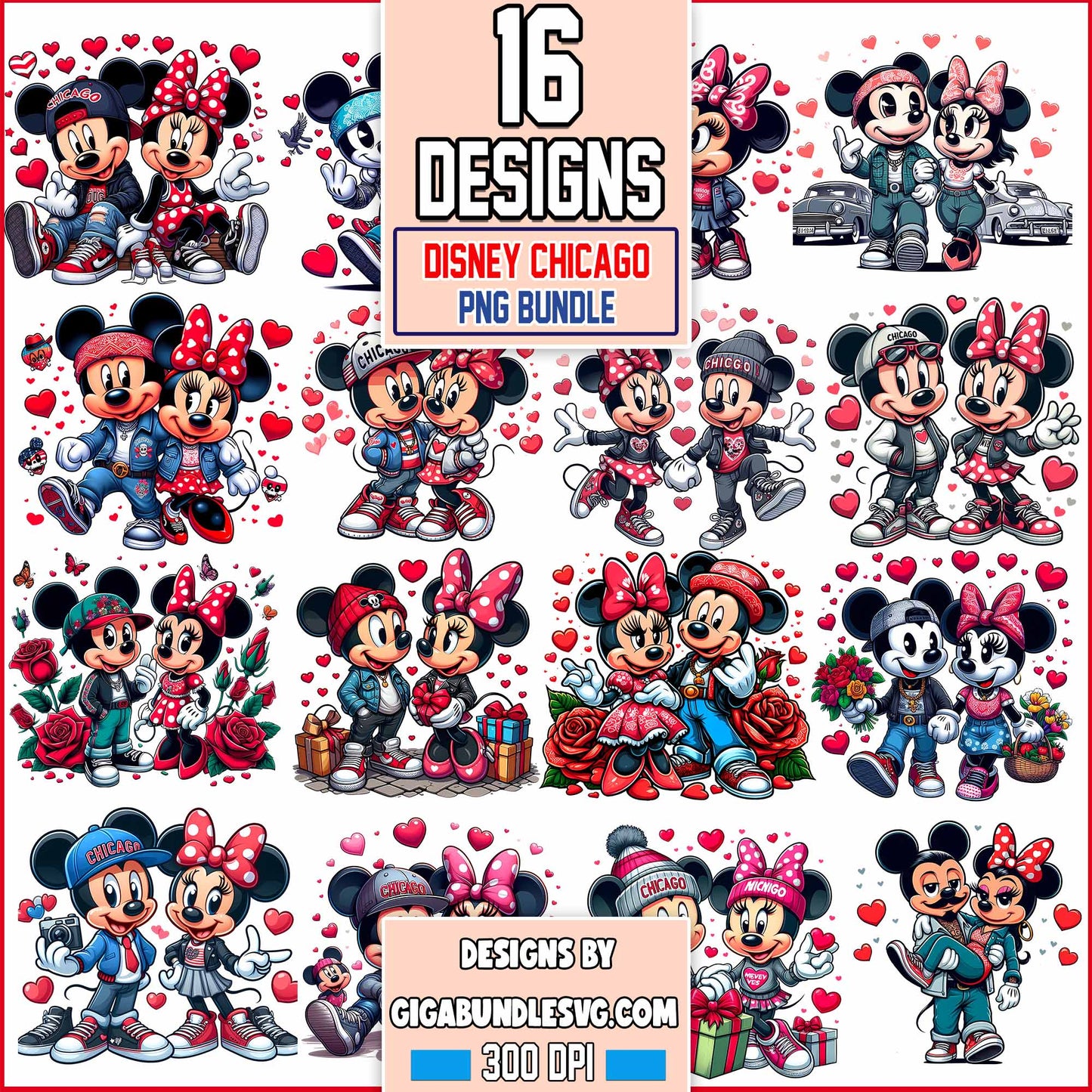 Disney Chicano Png Bundle, Old School Png