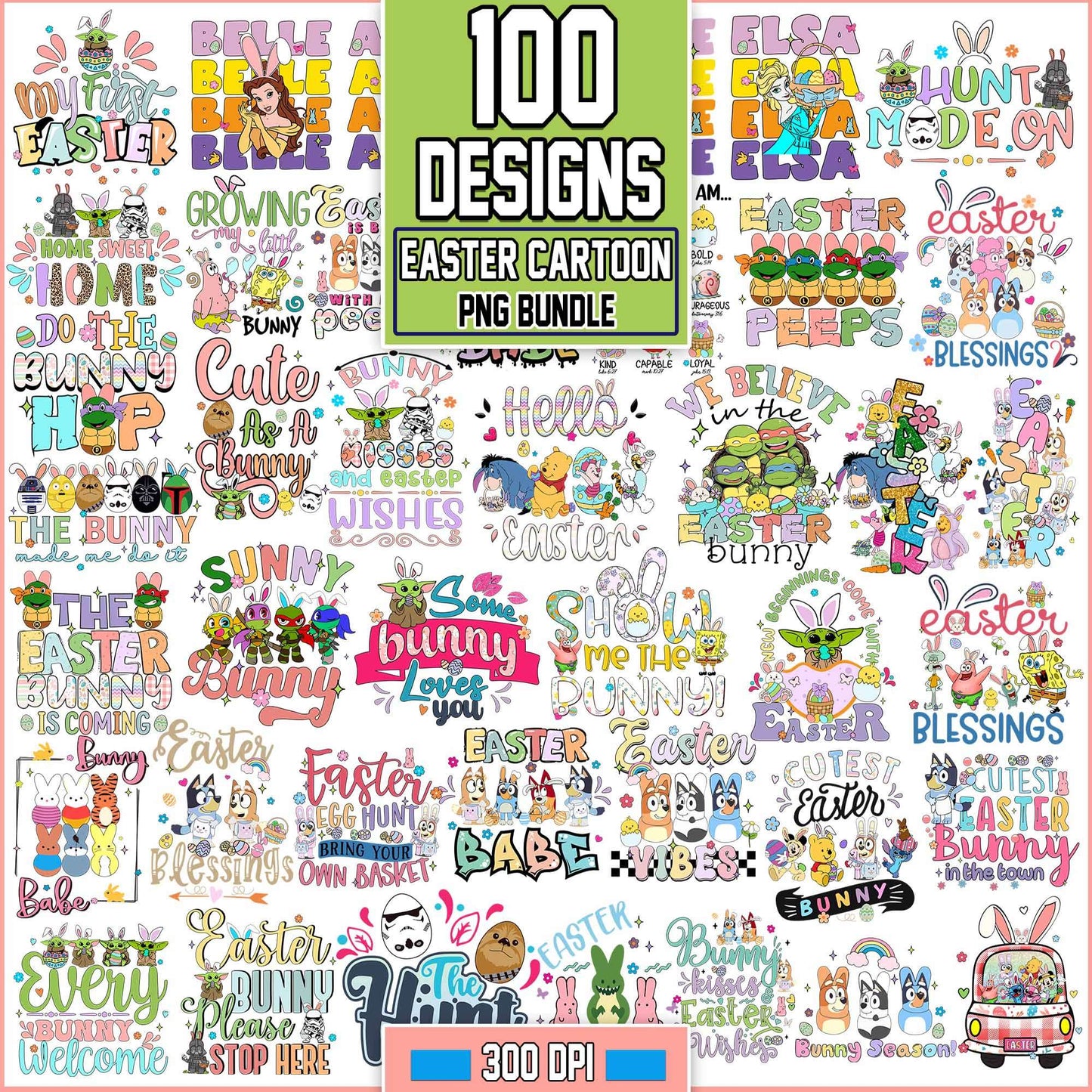 100+ Cartoon Easter Png, Happy Easter