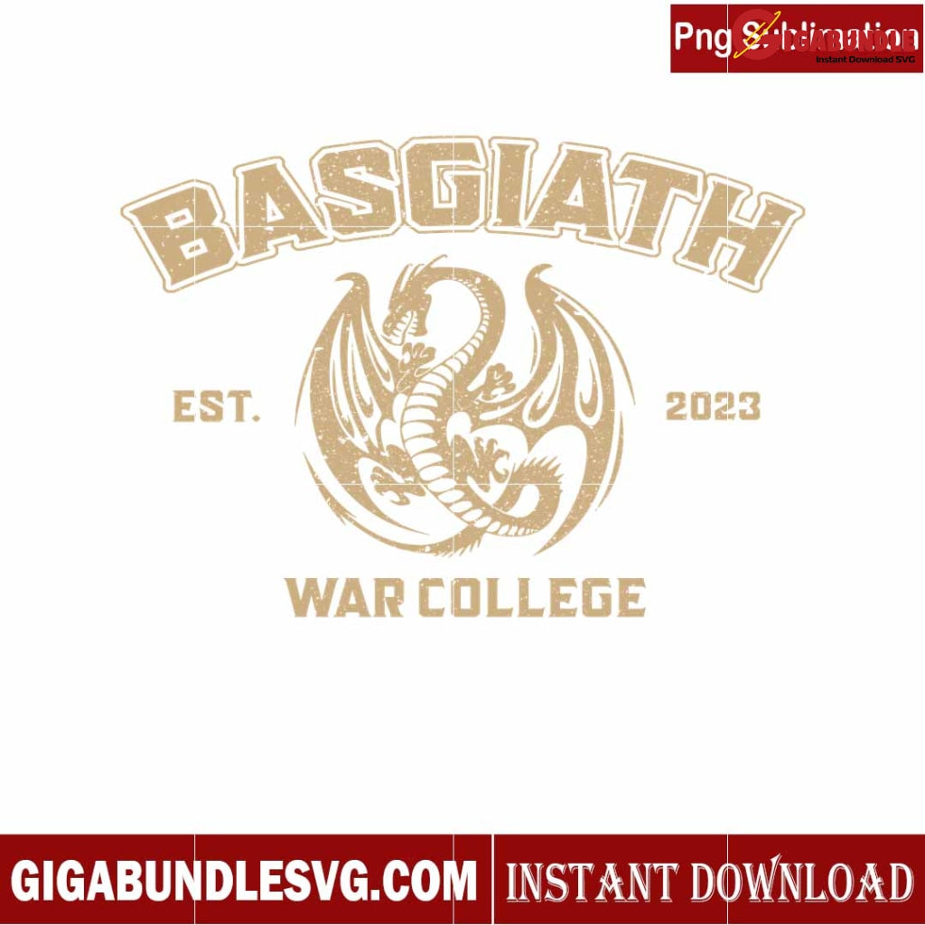 Golden Basgiath War College EST 2023 PNG