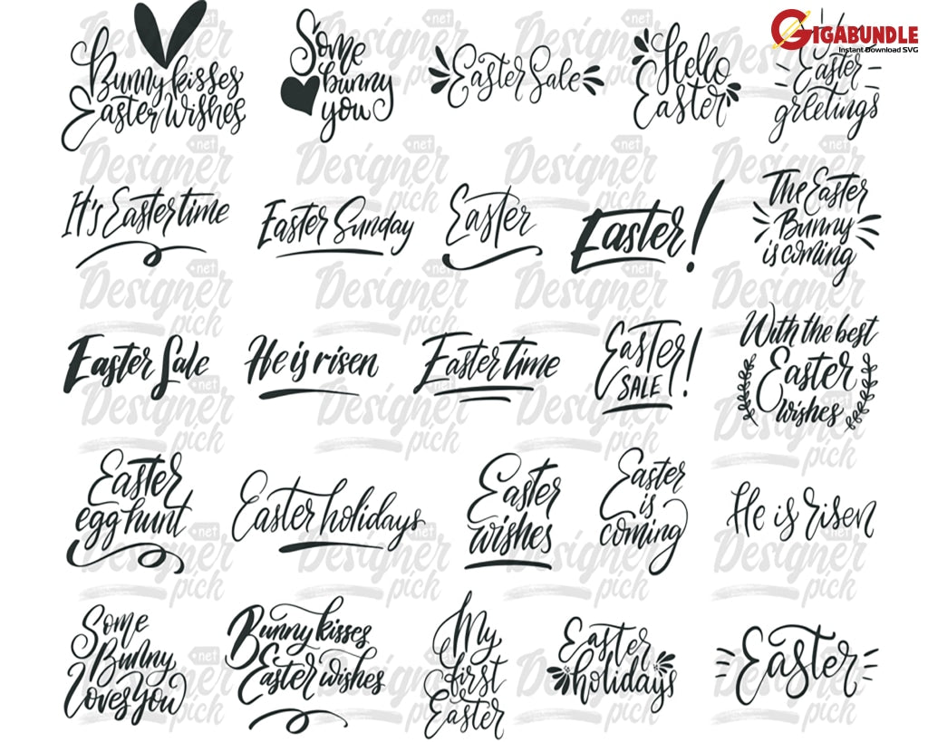 Happy Easter Svg Bundle Bunny Face Svg Egg Png Spring Layered Cut Files