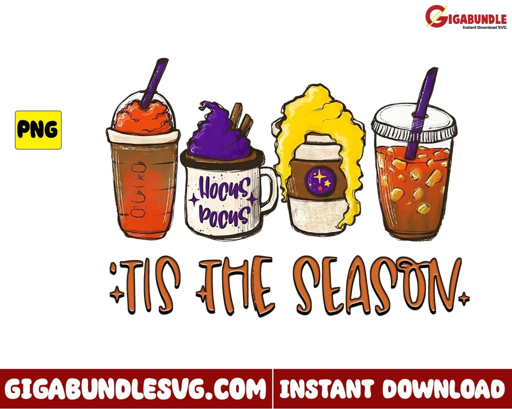 Hocus Pocus Png Tis The Season Retro Halloween - Instant Download
