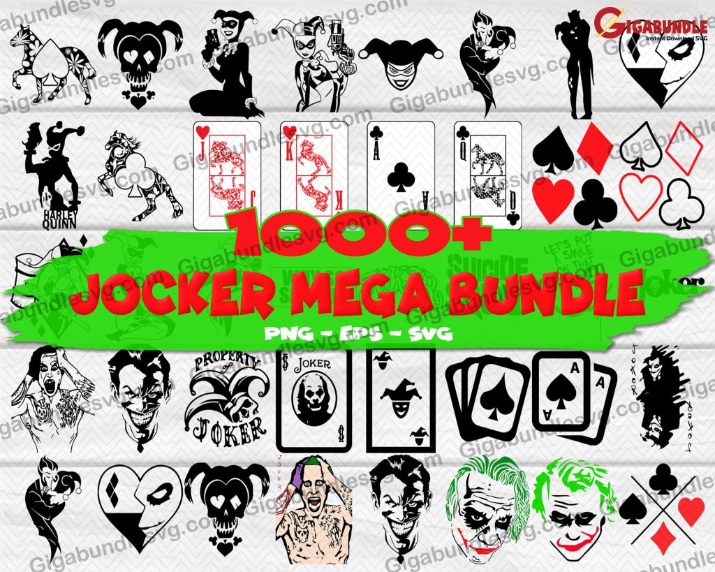 Joker Bundle Svg Png Dxf Eps