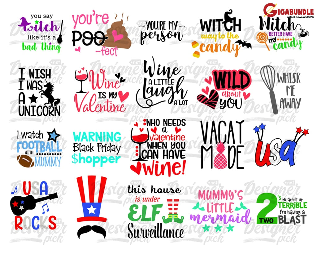 Kids Bundle Svg Cool Kid Svg Toddler Funny Sassy Designs Cut Files For Cricut