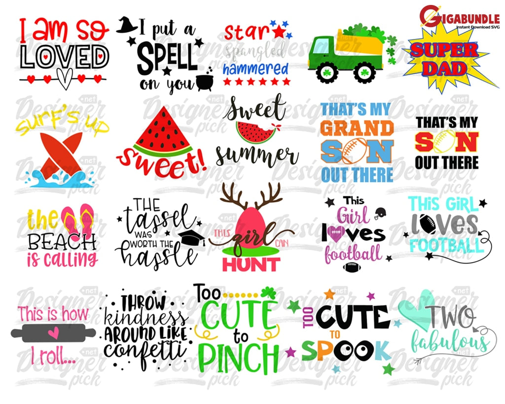 Kids Bundle Svg Cool Kid Svg Toddler Funny Sassy Designs Cut Files For Cricut