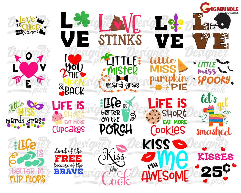 Kids Bundle Svg Cool Kid Svg Toddler Funny Sassy Designs Cut Files For Cricut
