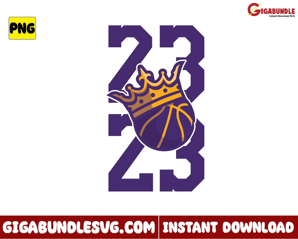 King Lebron James 23 Png Basketball New Nba Bootleg - Instant Download
