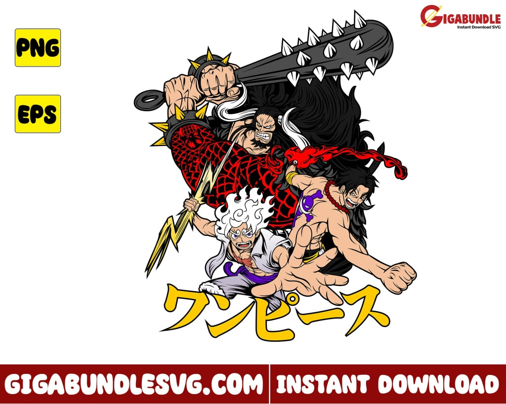 Luffy Gear 5 Luffy Gear 5 Png Svg Monkey D Luffy (Instant Download