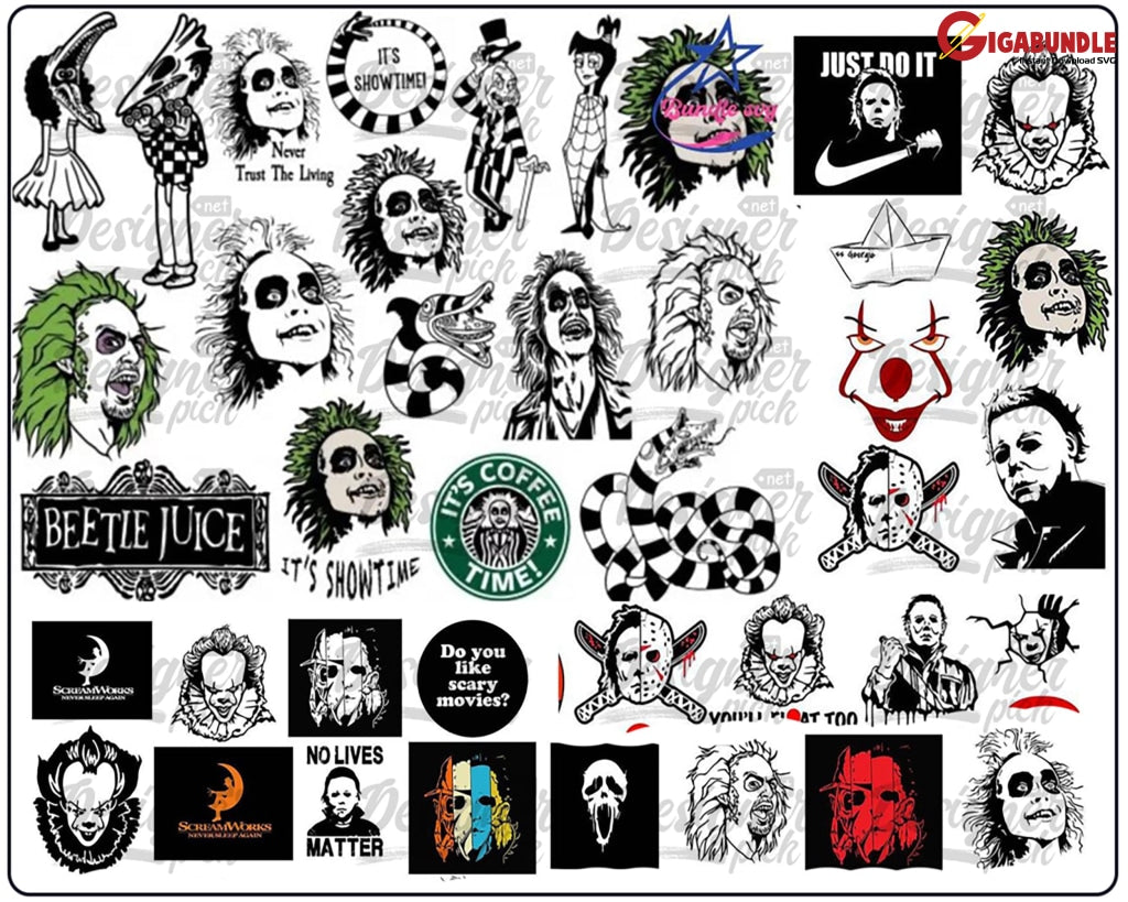 New Horror Svg Bundle Halloween Friends Svg Characters Instant Download