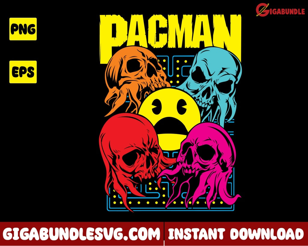 Pacman Svg Bundle Pacman Game Pacman Png Pacman (Download Now) 