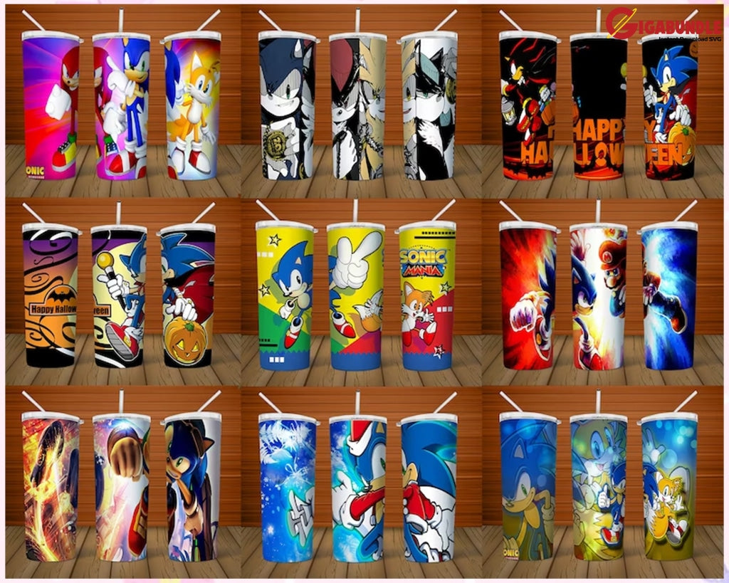 Png File Bundle +60 Cartoon Design Skinny Tumbler Straight/tapered Template Kids Png Full Wrap