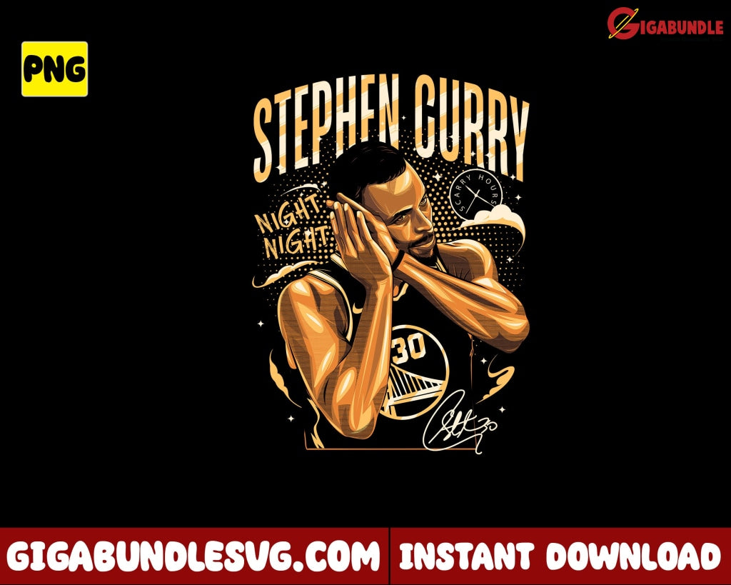 Night Night Curry Basketball Jersey Svg Digital File