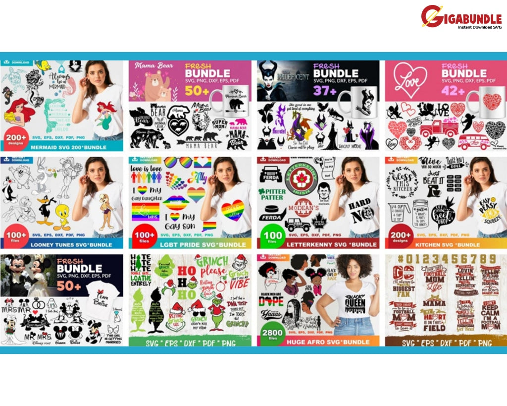 The Ultimate Giga Bundle Svg Mega Bundle Combo 300+ 2.0