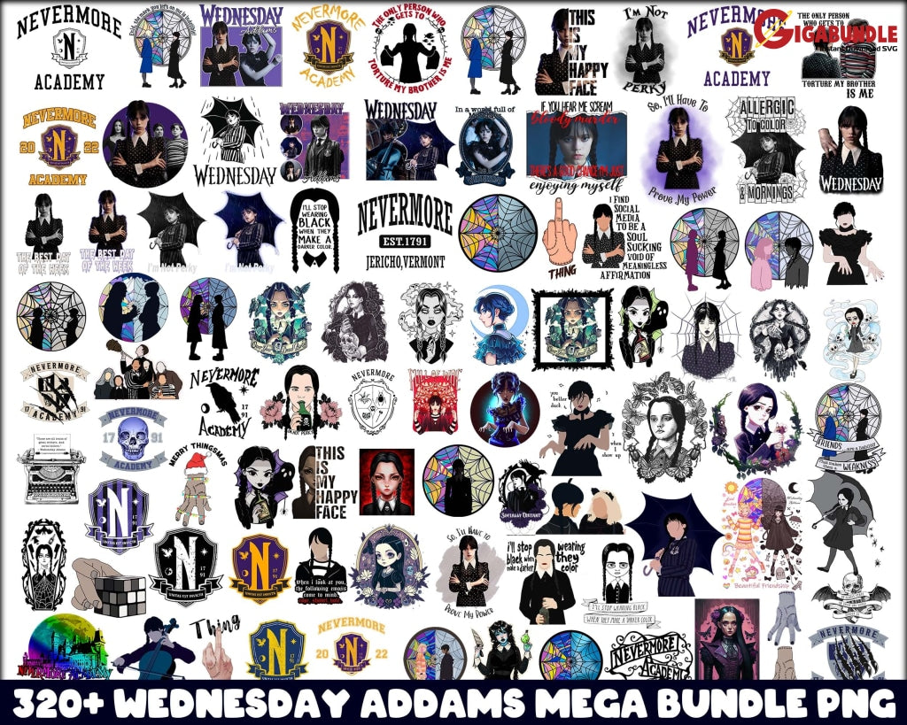 320+New Bundle Wednesday Addams 2022 Png - Png Bundle Family Png
