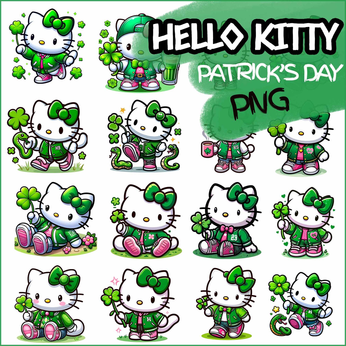 Kitty Cat St. Patrick’s Day PNG