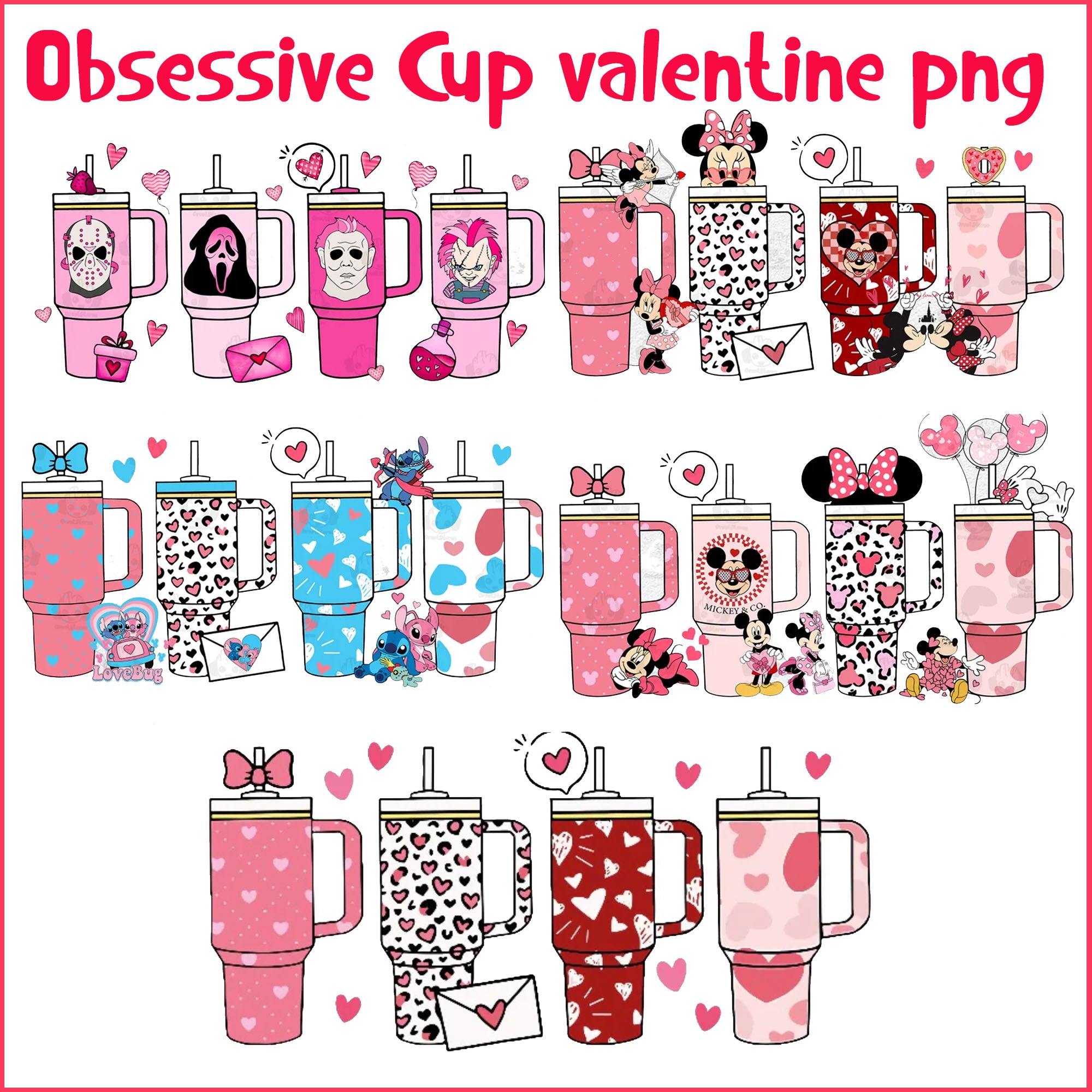 Valentines Day Cup Stanley Tumbler SVG