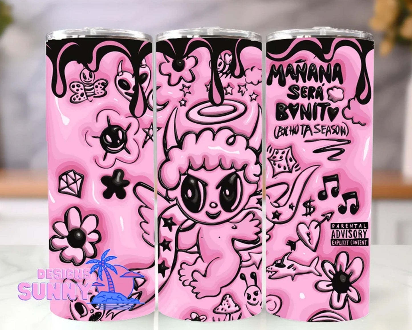 karol g new album tumbler 3D Inflated Bichota Season 20oz Skinny Tumbler Wrap
