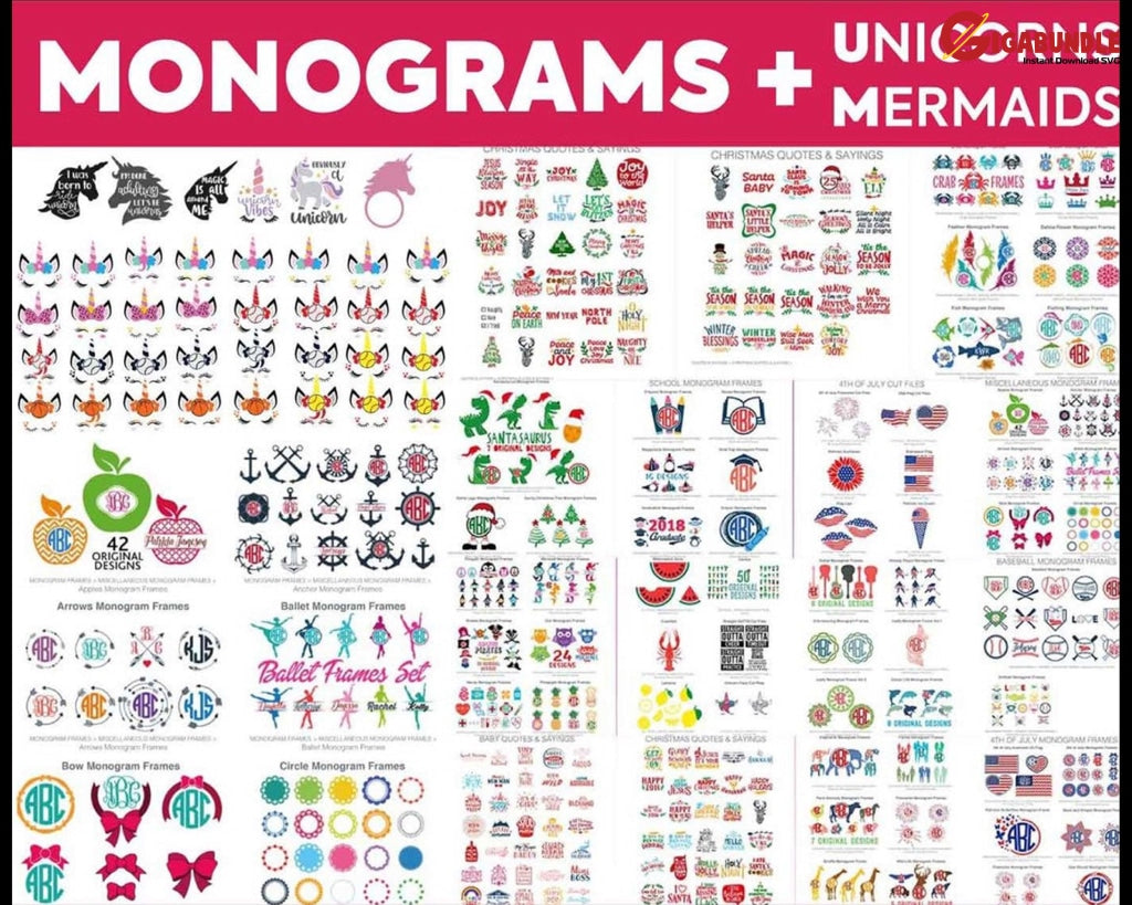 The Ultimate Giga Bundle Svg Mega Bundle 200.000 Unique Designs Almost Everything Included