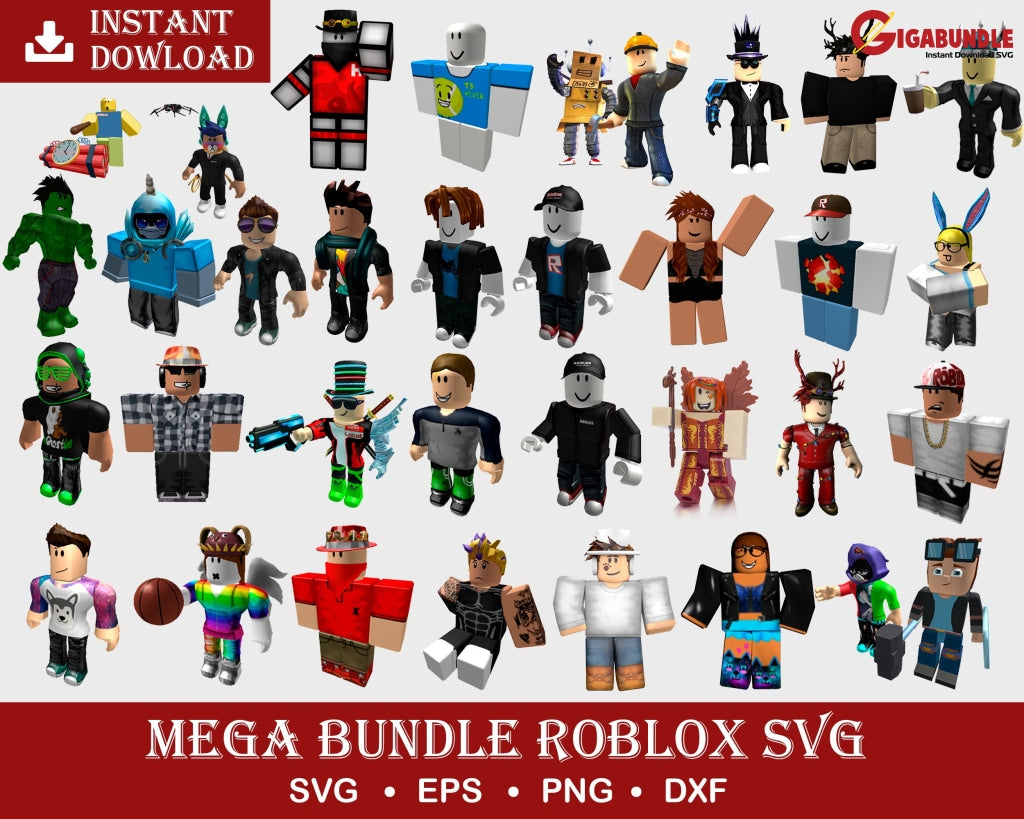 1.150+ Roblox Bundle Svg Png Dxf Eps