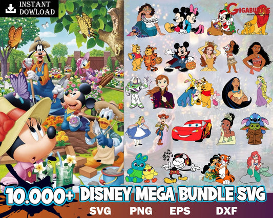 10.000+ Disney Mega Bundle- Instant Download