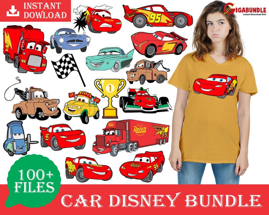 100+ Car Disney Bundle Svg Png Dxf Eps