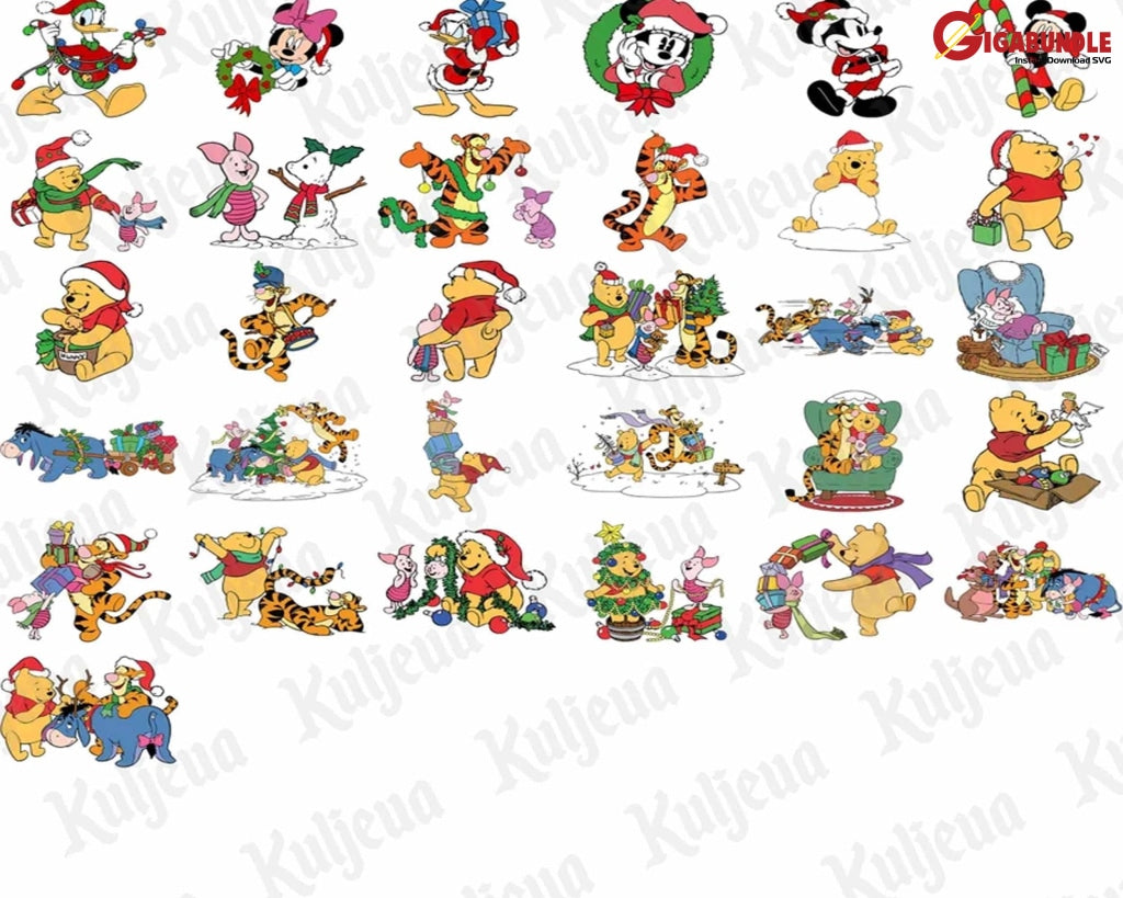 100 Christmas Cartoon Friends Png Family Png