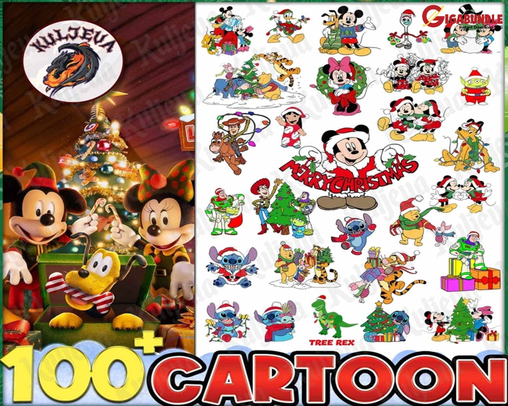 100 Christmas Cartoon Friends Png Family Png