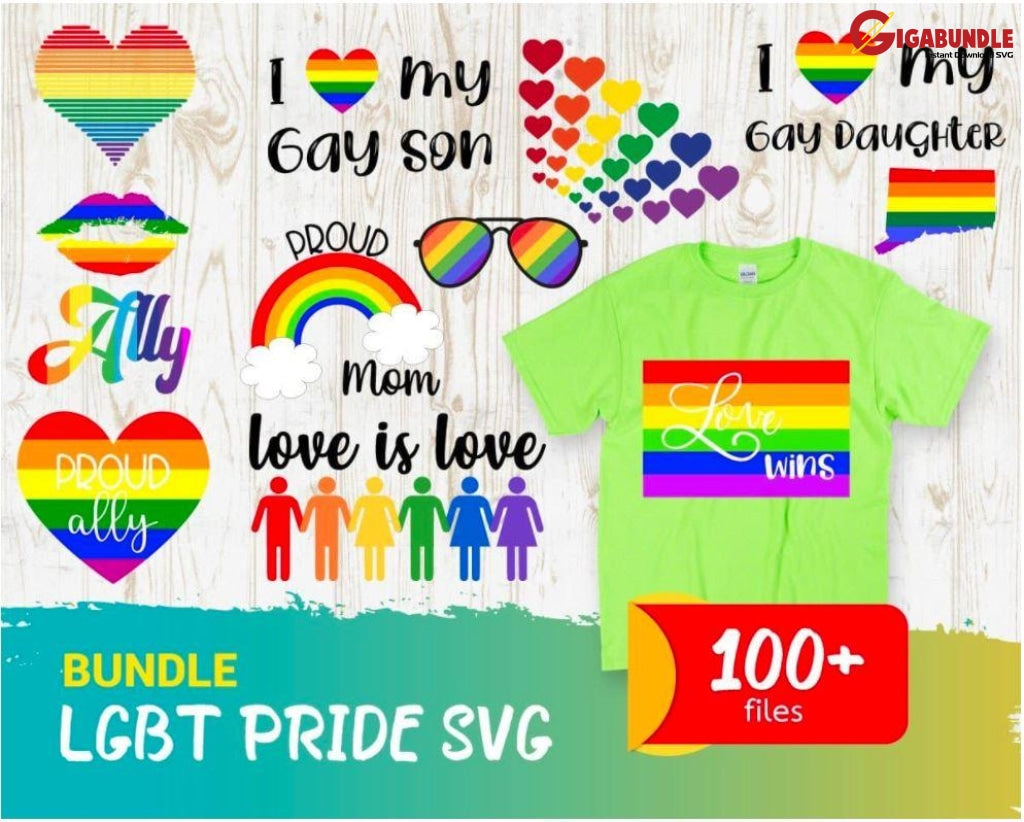 100+ Lgbt Pride Bundle Svg Png Dxf Eps