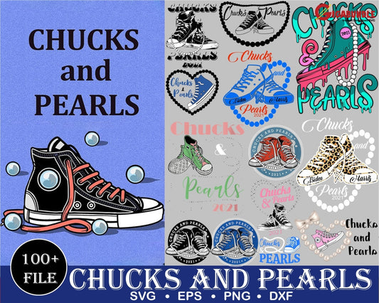 100+ Nike Chucks And Pearls Bundle Svg Png Dxf Eps