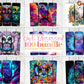 100 + Owl Tumbler Bundle 20 Oz Skinny Sublimation Design Bright Neon Digital Download Straight &