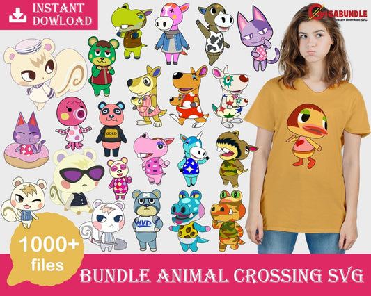 1000+ Animal Crossing Color Bundle Svg Png Dxf Eps