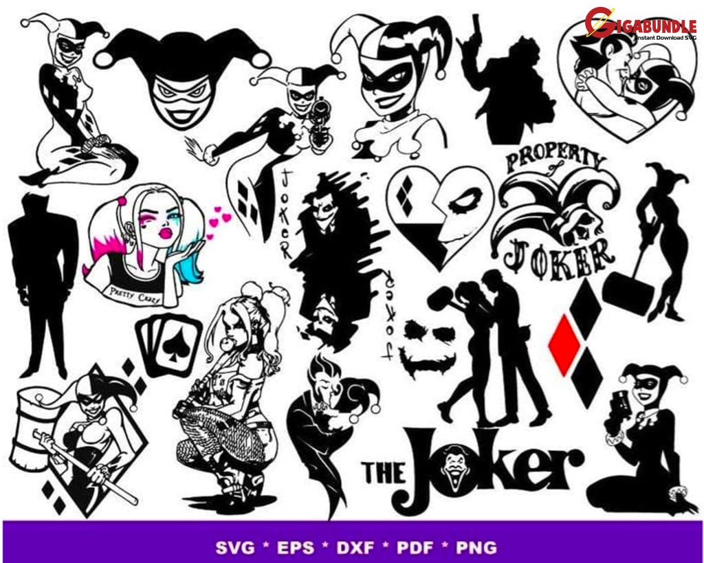 1000+ Joker Bundle Svg Png Dxf Eps