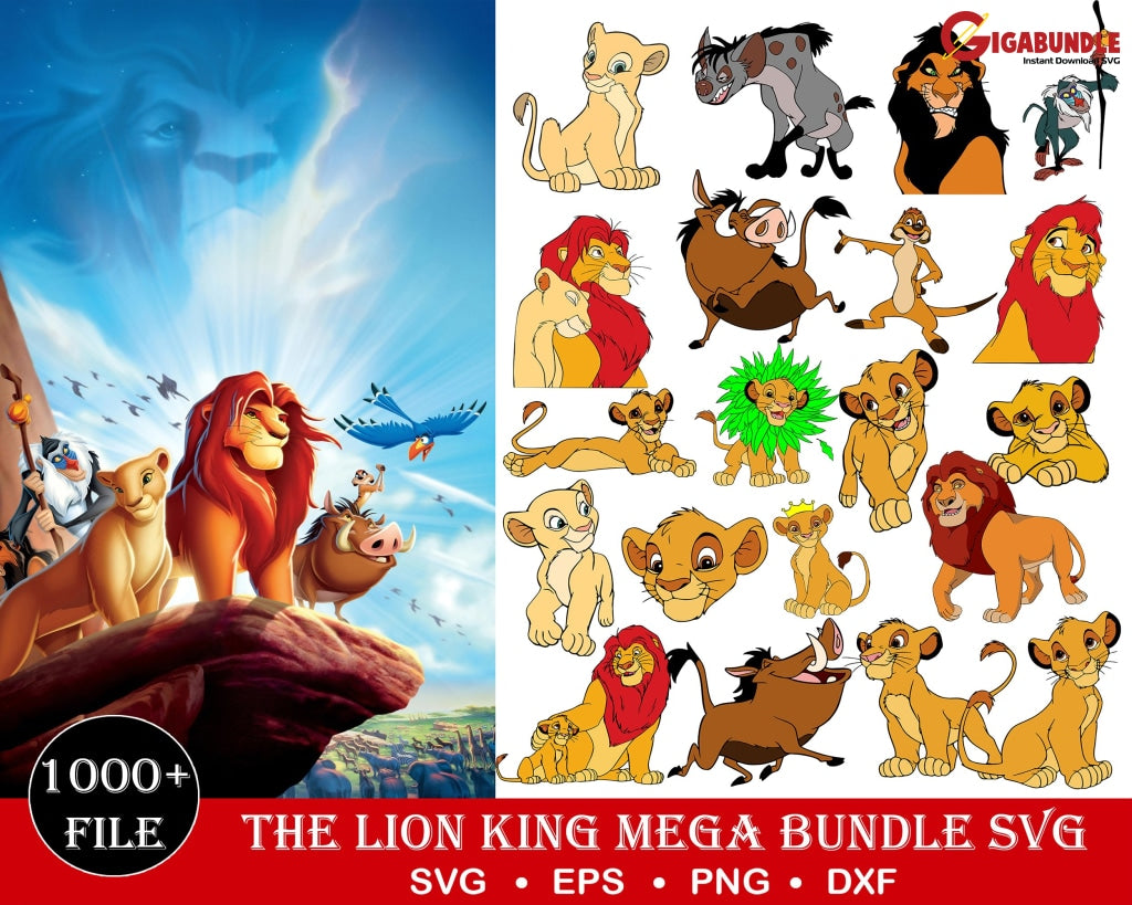 1000+ The Lion King Bundle Svg Png Dxf Eps