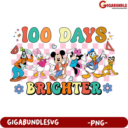 100 Days Brighter Disney PNG Download