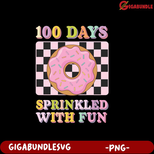 100 Days Sprinkled with Fun PNG Design for All Occasions