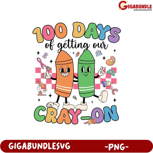 100 Days of Getting Our Cray-On PNG Art Design