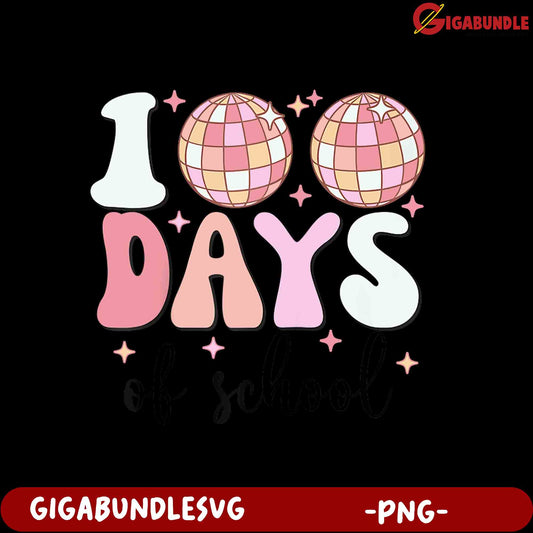 100 Days of School Fun PNG Design for Celebrations