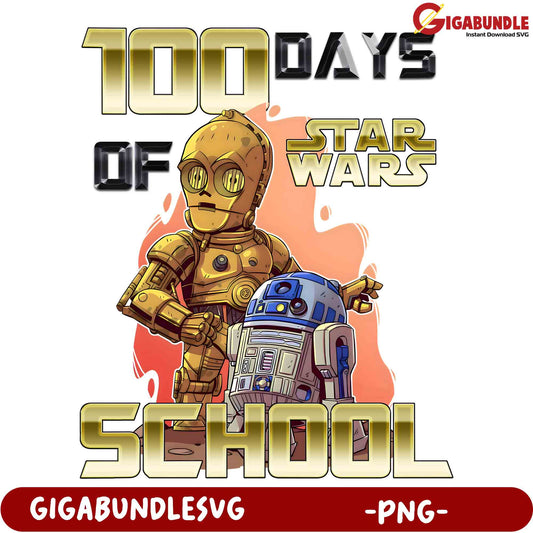 100 Days of School Star Wars PNG