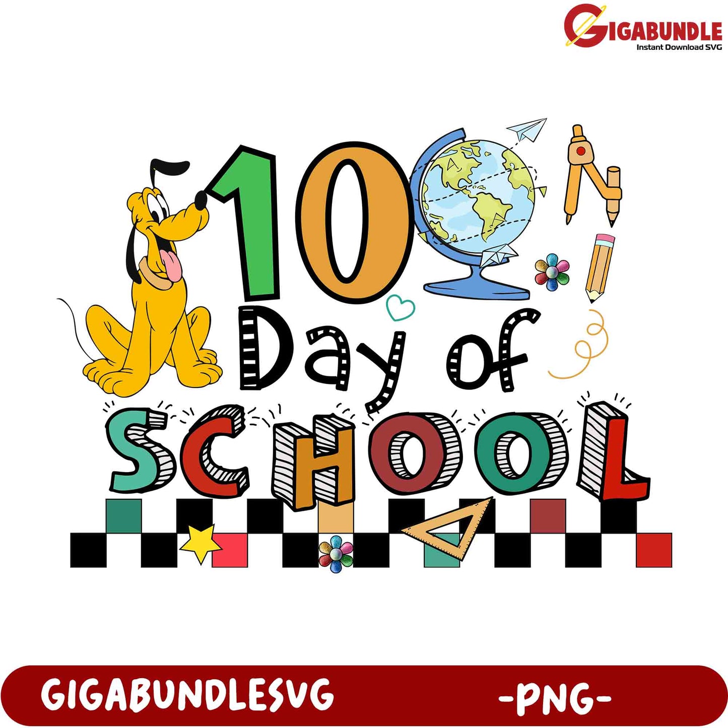 100th Day of School PNG SVG Printable