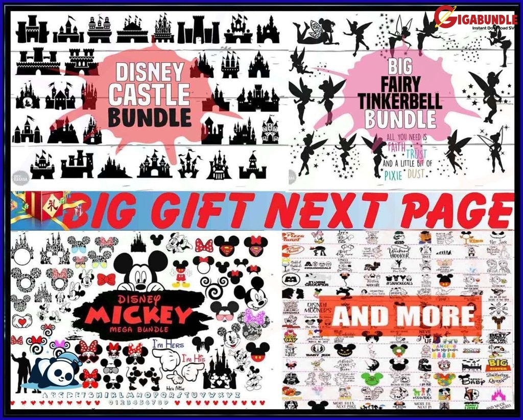 79.000+Disney Designs Fun Disney Bundle Svg Big Svg And For Cricut Files Clipart Svg