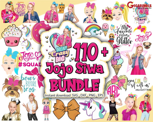 110+ Jojo Siwa Bundle Svg Png Dxf Eps