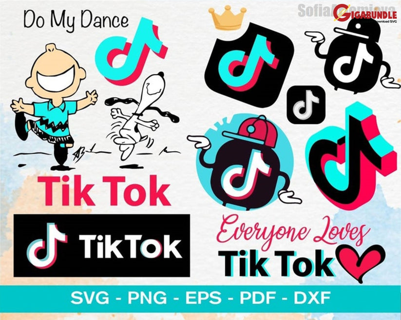 1100+ Tiktok bundle svg, png, dxf, eps – Gigabundlesvg