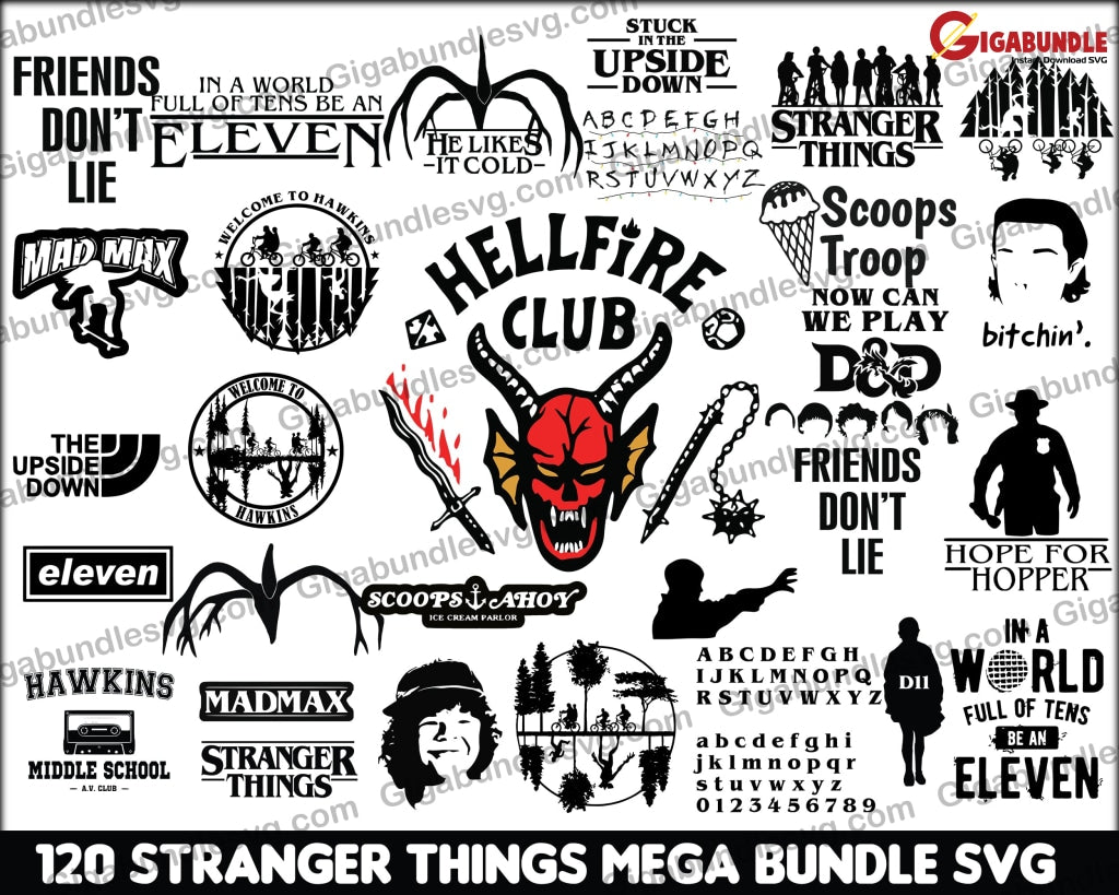 120 Hellfire Club Svg Stranger Things Ss4 Png Thing Season 4 Eleven Mike Png