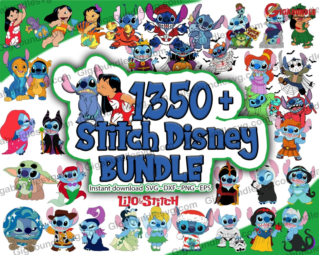 1350+ New Stitch Bundle Horror Characters Svg Halloween Movie Cricut Digital Download