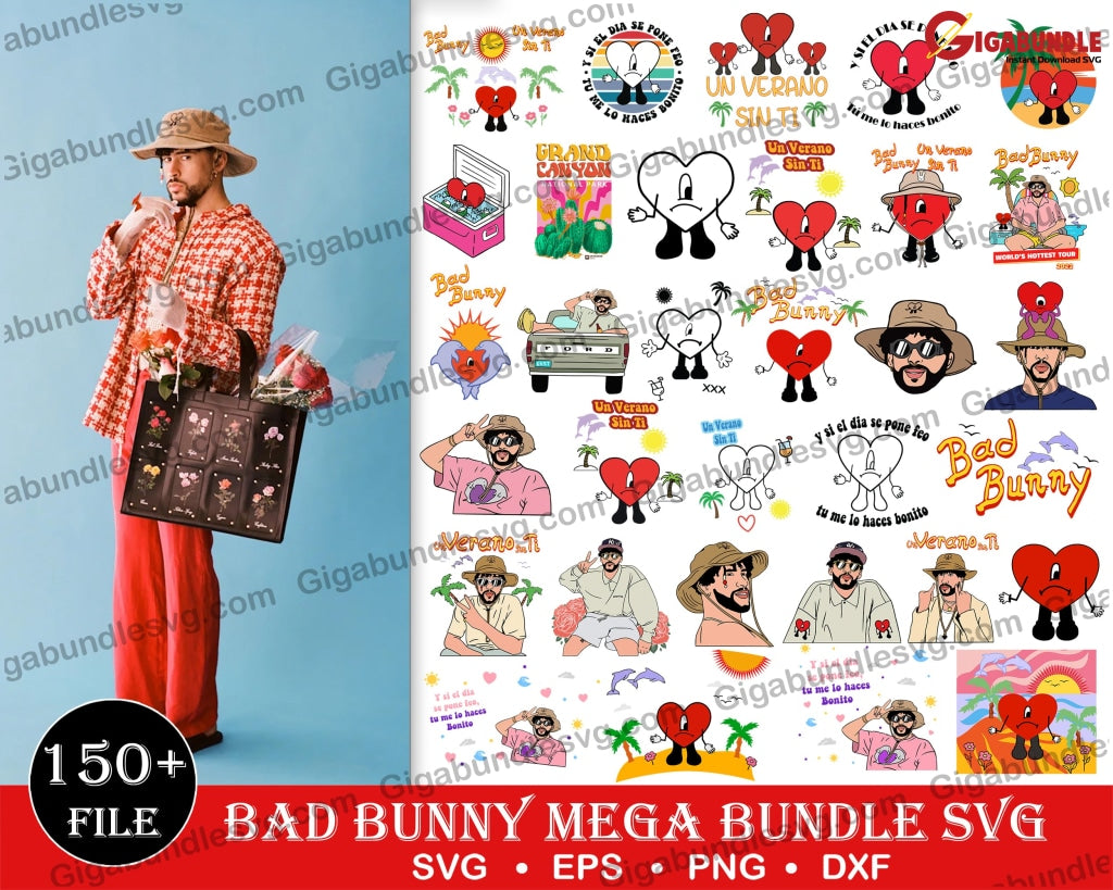 150 Bad Bunny Bundle- Digital Download