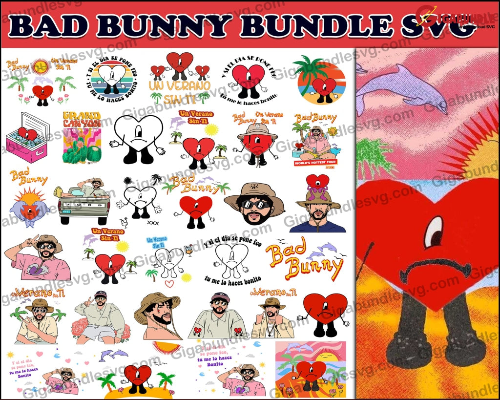 150 Bad Bunny Bundle- Digital Download