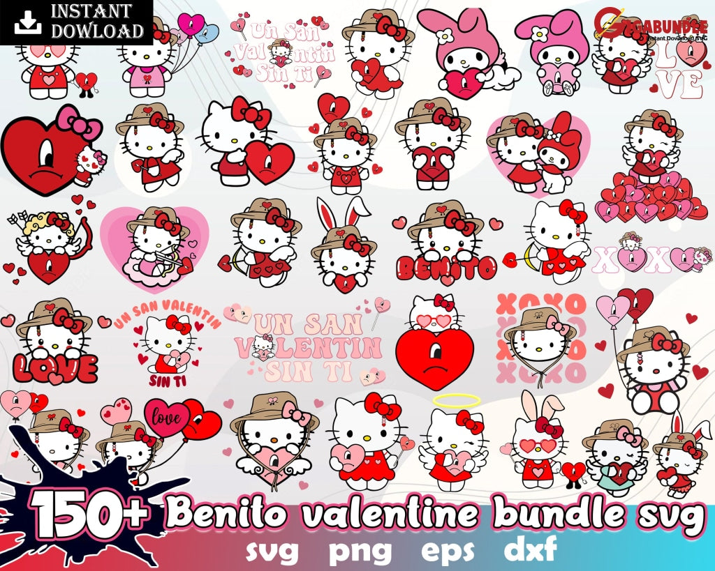 150+ Bundle Benito Is My Valentine Svg Png Jpg Un San Valentin Sin Ti Bad Bunny Valentines Dia De