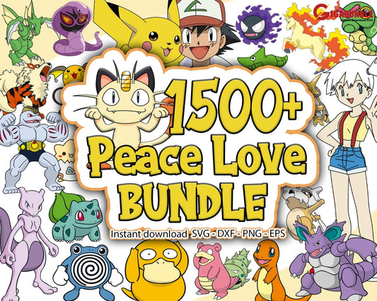 1500+ Pokemon Bundle Svg Png Dxf Eps